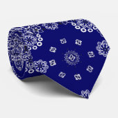 Westernblaue Bandana-Krawatte Krawatte (Gerollt)