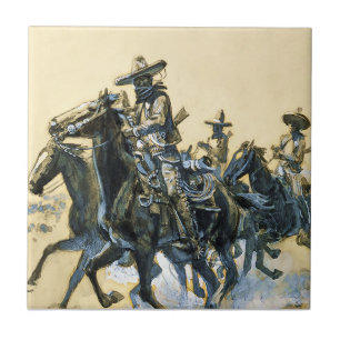 Westernkunst „Vaqueros“ von Charles M. Russell Fliese