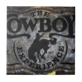 Westernland Ansturm-Pferdecowboyrodeo Fliese (Vorderseite)
