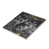 Westernland Ansturm-Pferdecowboyrodeo Fliese (Seite)