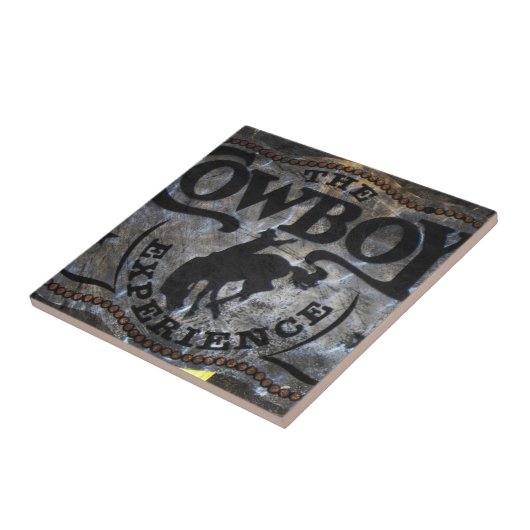 Westernland Ansturm-Pferdecowboyrodeo Fliese (Seite)