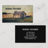 Westernland-Klotzkabine des ländlichen Graslandes Visitenkarte (Vorne/Hinten)