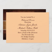 Westernlandcowboyhochzeit Proben-Abendessen Einladung (Vorne/Hinten)