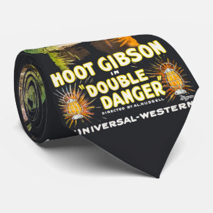 Westernliches Vintage-Filmplakat Hoot Gibson Krawatte