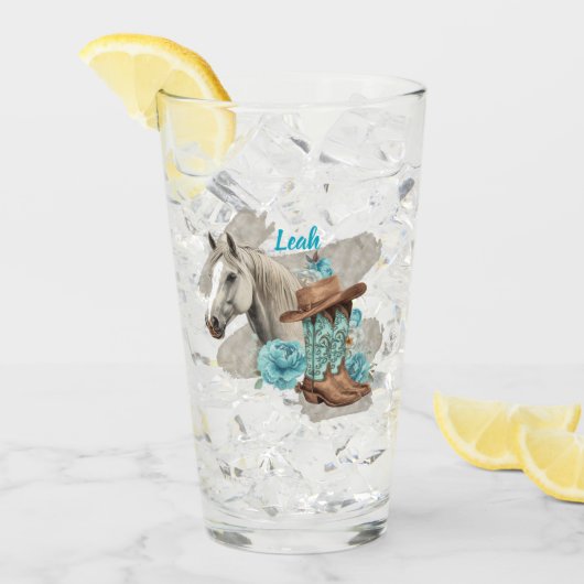 Westernpferd glas (Vorderseite Ice)