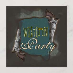 Westernrodeopferderanch-Party Einladung