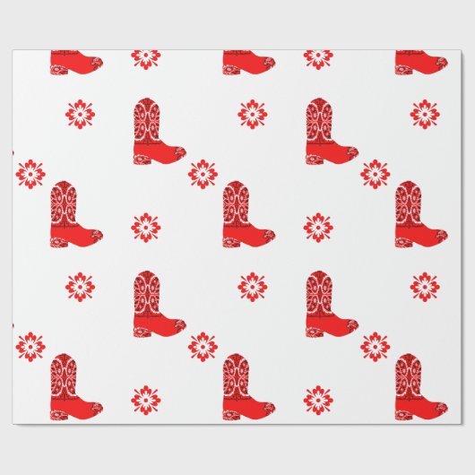 Westernroter Geschenkpapier (Flach)
