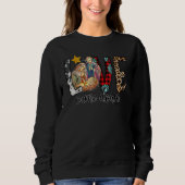 Westerns Leopard Cowhide Love Came Down Sweatshirt (Vorderseite)