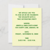 WESTERNsaguaro-WEIHNACHTSBAUM-PARTY EINLADUNG (Rückseite)