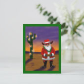 WESTERNsaguaro-WEIHNACHTSBAUM-PARTY EINLADUNG (Stehend Vorderseite)