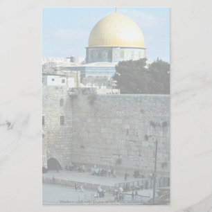 Westernwand mit Haube des Felsens, Jerusalem, Isr Briefpapier
