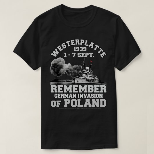 Westerplatte 1939 Polen T-Shirt (Design vorne)