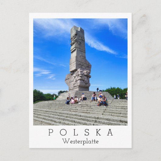 Westerplatte, Polen Postkarte (Vorderseite)