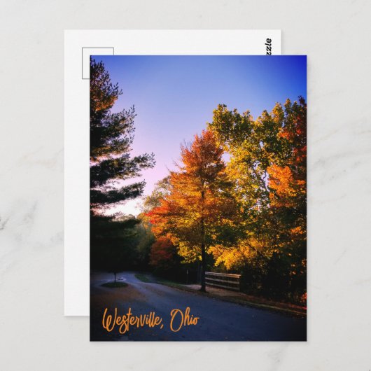 Westerville Ohio im Herbst Postkarte (Vorne/Hinten)