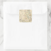 Westfalen Quadratischer Aufkleber (Tasche)