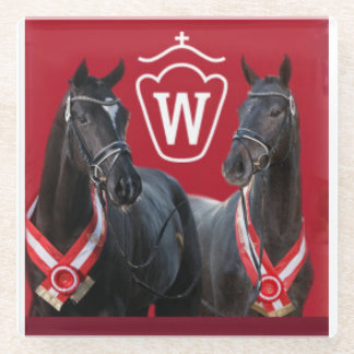 Westfalenstallions-Untersetzer Glasuntersetzer