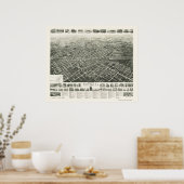 Westfield, NJ Panoramic Map - 1929 Poster (Küche)