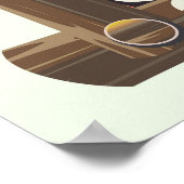 Westfjordanland Island Reiseplakat Poster (Ecke)