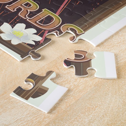 Westfjordanland Island Reiseplakat Puzzle (Seite)