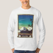 Westfjordanland Island Reiseplakat T-Shirt (Vorderseite)