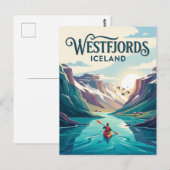 Westfjorde Island Postkarte (Vorne/Hinten)