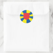 Westflandern, Belgien Runder Aufkleber (Tasche)