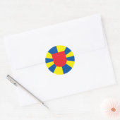 Westflandern, Belgien Runder Aufkleber (Umschlag)