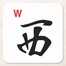 Westfliesen-Untersetzer Milliamperestunde Jongg Rechteckiger Pappuntersetzer