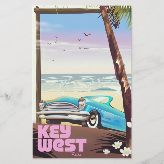 Westflorida Vintage Reiseplakat Briefpapier (Vorderseite)