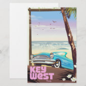 Westflorida Vintage Reiseplakat Briefpapier (Vorne/Hinten)