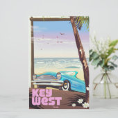 Westflorida Vintage Reiseplakat Briefpapier (Stehend Vorderseite)