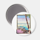 Westflorida Vintage Reiseplakat Magnet (Vorderseite/Rückseite)