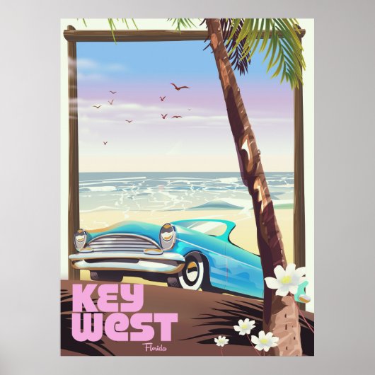 Westflorida Vintage Reiseplakat Poster (Vorne)