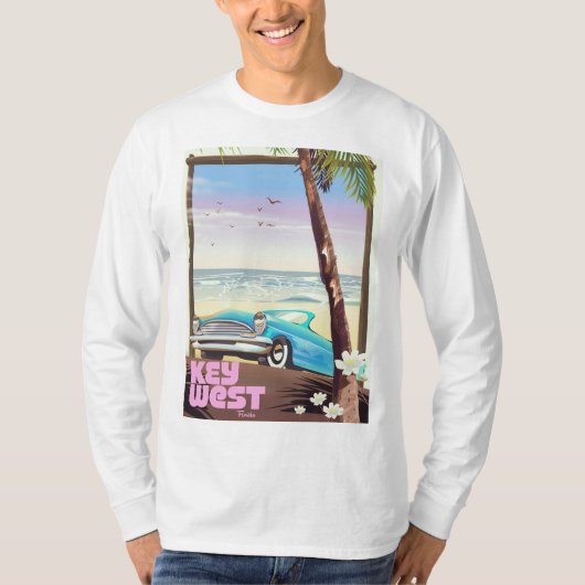 Westflorida Vintage Reiseplakat T-Shirt (Vorderseite)