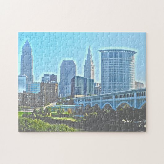 WestFlussufer Puzzlespiel Clevelands, Ohio Puzzle (Horizontal)