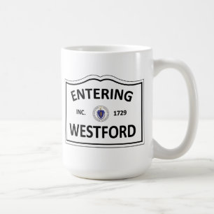 WESTFORD MASSACHUSETTS Hometown-Masse MA Townie Kaffeetasse