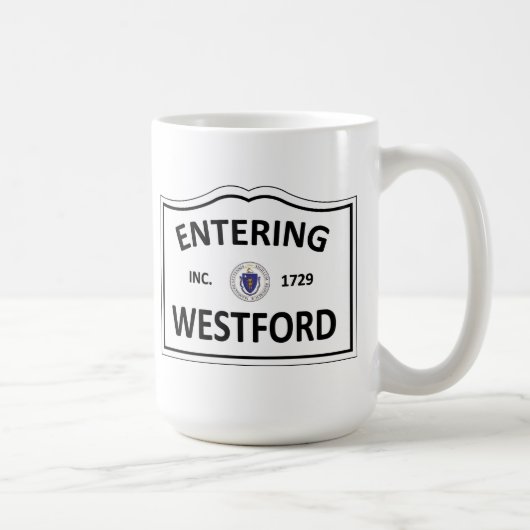 WESTFORD MASSACHUSETTS Hometown-Masse MA Townie Kaffeetasse (Rechts)