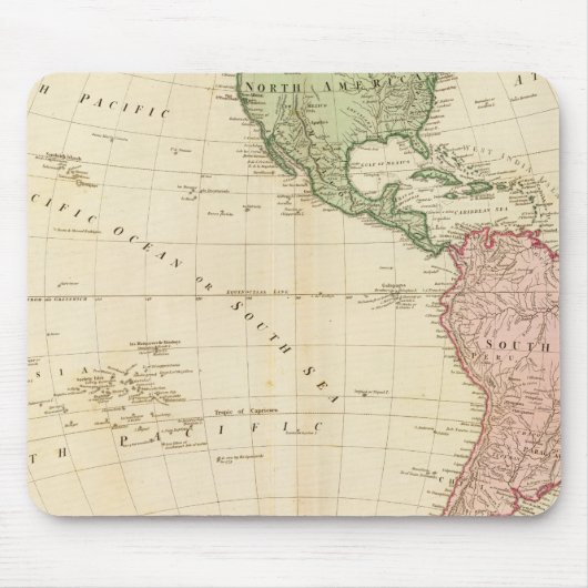 Westhalbkugel Mousepad (Vorne)