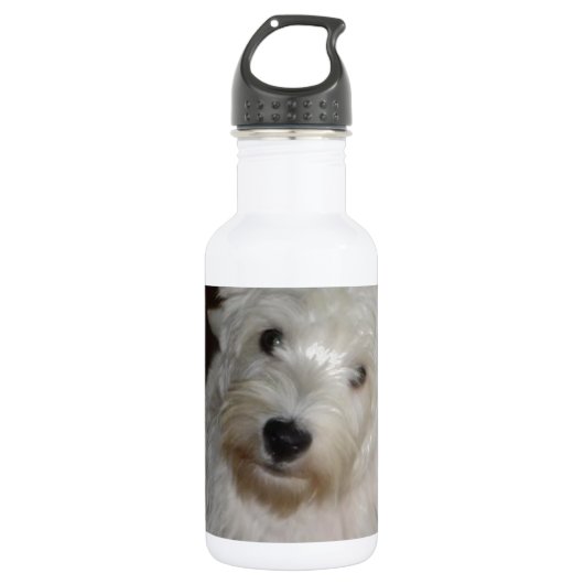 WestHighlandWhiteTerrierPuppy Trinkflasche (Vorderseite)