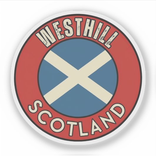 Westhill, Schottland Aufkleber (Vorderseite)