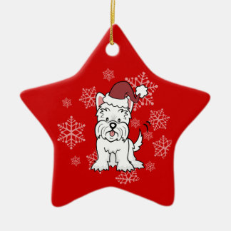 Westhochland Terrier-Hundeverzierung Keramikornament