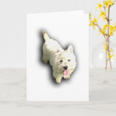Westhochland Terrier Karte (Gelbe Blume)
