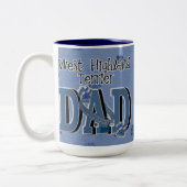 Westhochland-Terrier VATER Zweifarbige Tasse (Links)
