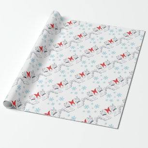 Westhochland-Terrier-Weihnachtsverpackung Geschenkpapier