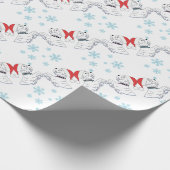 Westhochland-Terrier-Weihnachtsverpackung Geschenkpapier (Ecke)