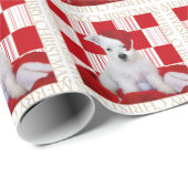 Westhochland-Terrier-Welpen-Weihnachten Geschenkpapier (Rolleneckpunkt)