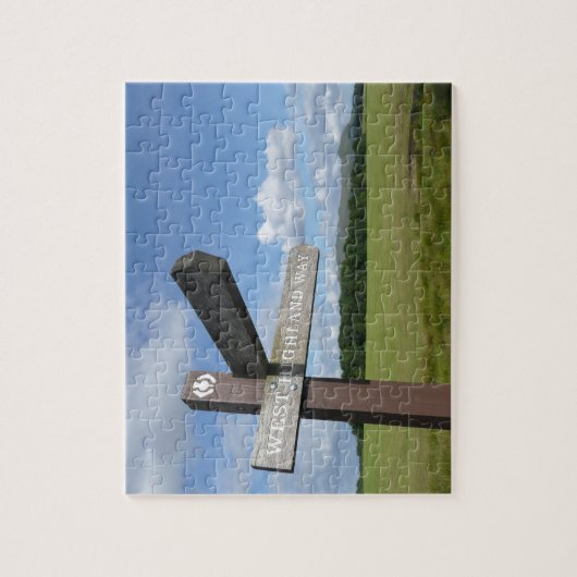 Westhochland-Weisen-Zeichen-Laubsäge Puzzle (Vertikal)