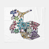 Westhochland-weißer Terrier-Fleece-Decke Fleecedecke (Vorderseite (Horizontal))