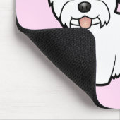 Westhochland-weißer Terrier-Liebe Mousepad (Ecke)