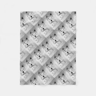 Westhochland weißes Terrier Fleecedecke